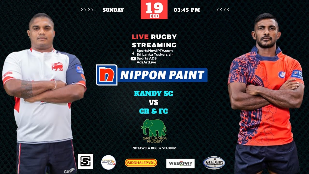 Sri Lanka Rugby Nippon Paint Inter Club Rugby League 2022/23 - KANDY SC vs CR & FC - Cup Finals