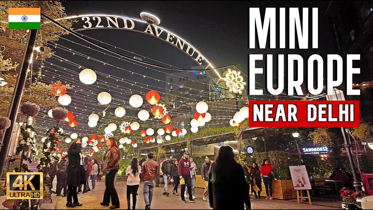 Exploring 32nd Avenue, Gurgaon | 4k Walking Tour