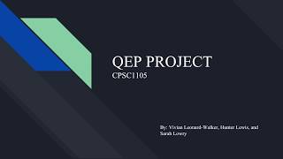 QEP PROJECT