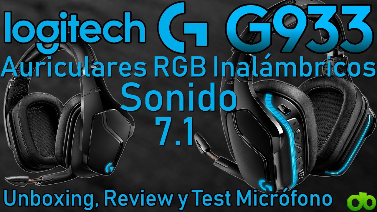  Auriculares Logitech G935 inalámbricos, sonido