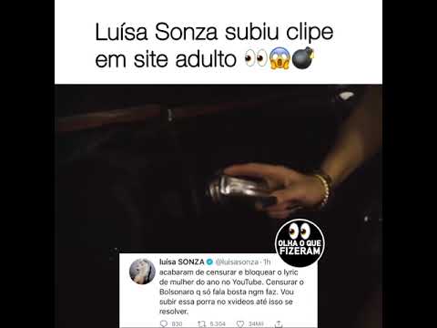 Olha o que fizeram - Luísa Sonza postou o próprio clipe em site adulto.