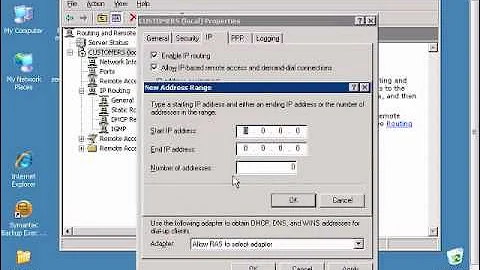 Setup Windows VPN server to use static IP addresses for clients