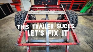 Budget Harbor Freight Off-Road Trailer Build. Making An Overland Trailer On The Cheap.