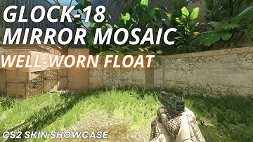 Glock-18 Mirror Mosaic (Well-Worn) | CS2 Skin Showcase