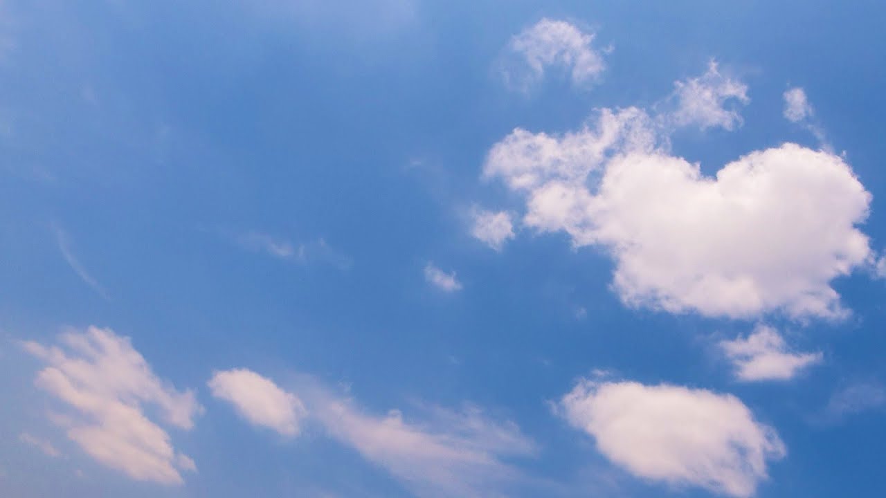 sky background video Clouds Moving Time lapse footage HD Youtube