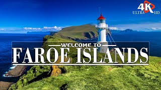 FLYING OVER FAROE ISLAND 4K| Relax Music Along W/ Beautiful Nature Videos| 4K Video HD