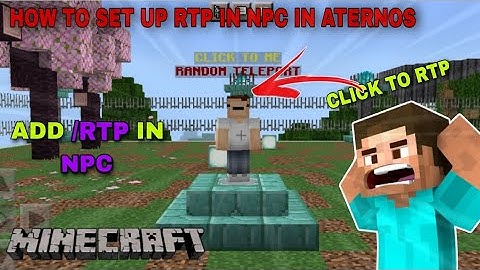 How To Setup Rtp In Npcs In Aternos Server In Hindi | Make Rtp Npc Click To Random Teleport In Hindi
