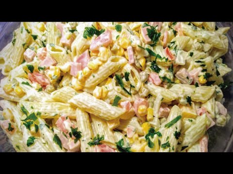 Vídeo: Salada De Macarrão Quente Com Mexilhões