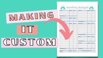 How to CREATE A MONTHLY BUDGET PRINTABLE Using Google Sheets | Naturally Lizzie