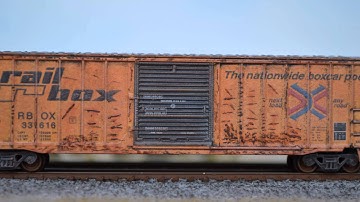 N Scale Custom Weathered Cars