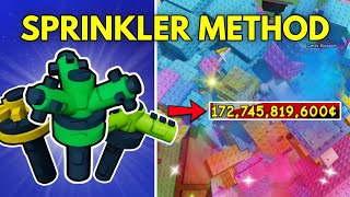 How To Do Sprinkler Glitch Method F2P For TRILLIONS in Grow A Garden!