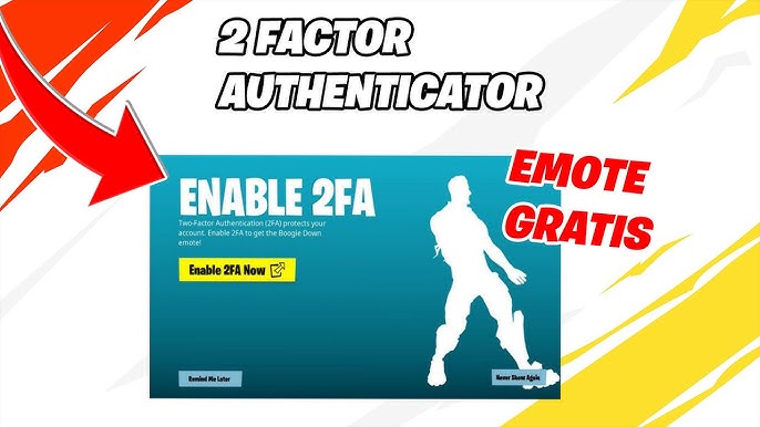 How to ENABLE 2FA FORTNITE (EASY METHOD) (FREE EMOTE) 