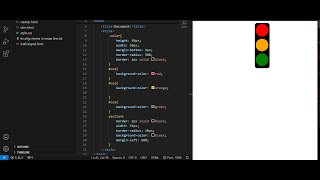 Making traffic signal using Html5 and Css3.#webdesign #codingbasics #coding #html