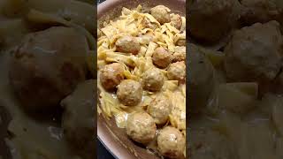 Meatballs and Stroganoff! #mealsunder20 #dinner #food #meatballs #stroganoff