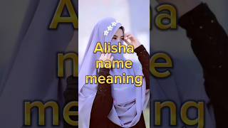 Alisha Name Meaning Girl