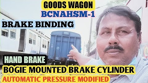 GOODS WAGON BCNAHSM-1. BRAKE BINDING REMEDY, BHOGI BMBC SYSTEM, APM SYSTEM.#railwaymechanicalinfo.