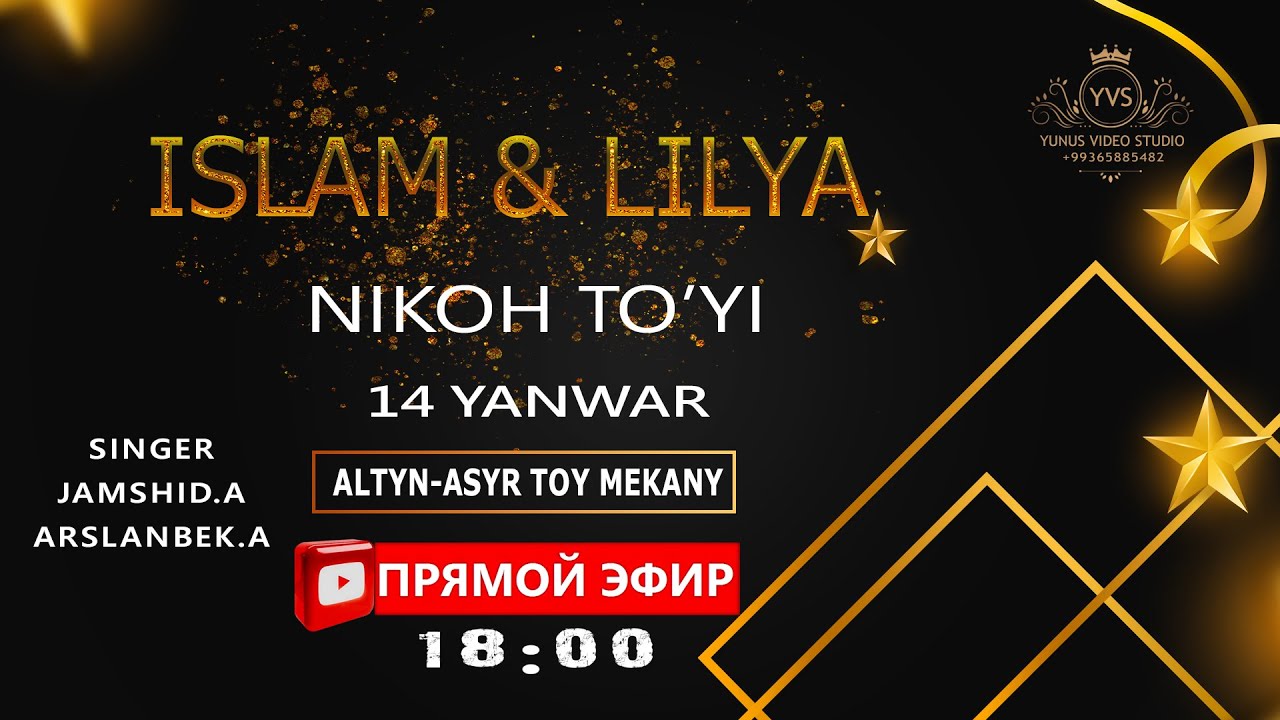 14.01.2026 ISLAM & LILYA NIKOH TO'YI