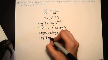 Pre-Calculus 12- Chapter 5.7- Solve The Exponential Equation Algebraically- Azi.E