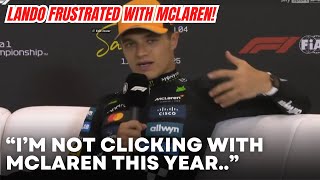 Lando Norris Feels NO CONNECTION with his McLaren Car this season | LOSING CONFIDENCE