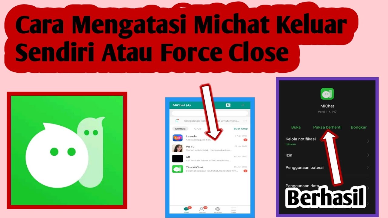 Michat Script Cara Mengatasi Michat Keluar Sendiri | Cara Atasi Michat Force Close ...