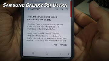 How to summarize a web page with browsing assist in Samsung Internet app on Samsung Galaxy S25 Ultra