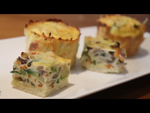 SUB) Cauliflower crusted vegetable quiche / 다이어트 키쉬! 콜리플라워 타르트지를 아시나요 ?? 콜리플라워 크러스트 야채 키쉬