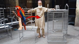 Amazing Process of Making Macaw Parrot Cage || Macaw Bird Cage Manufacturing Process Unveiled