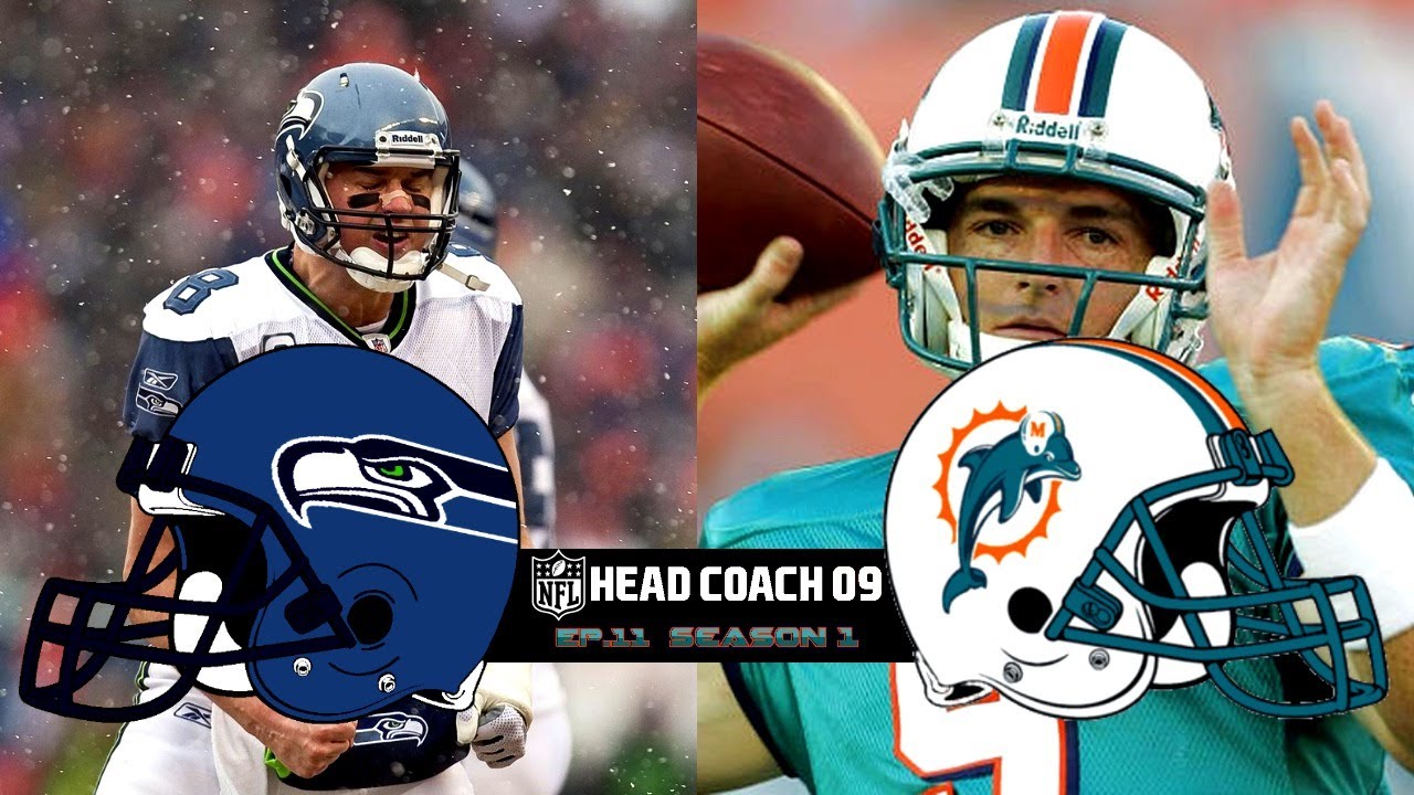 NFL Head Coach 09 PS3 Gameplay (SEAHAWKS vs DOLPHINS)
