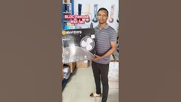 Atomberg BLDC wall fan Renesa with remote control #shorts #bldc #viral