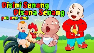 Lagu Anak Indonesia Populer - Disini Senang Disana Senang - Lagu Anak Terbaik - Ayam Berkokok