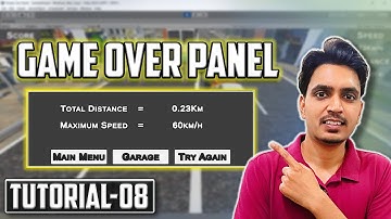 Game Over Panel in Unity | Simple Car Game Tutorial 08