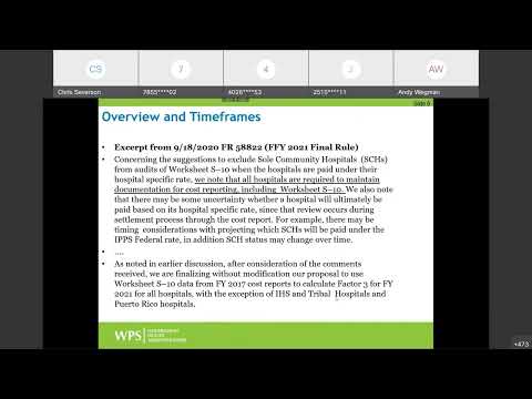 2/16/2022 - WPS Provider S-10 Audit Webinar