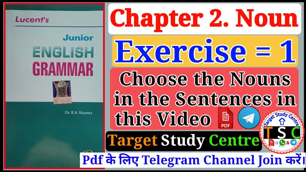 Lucent Junior English Grammar Noun Exercise 1 Lucent Junior English 