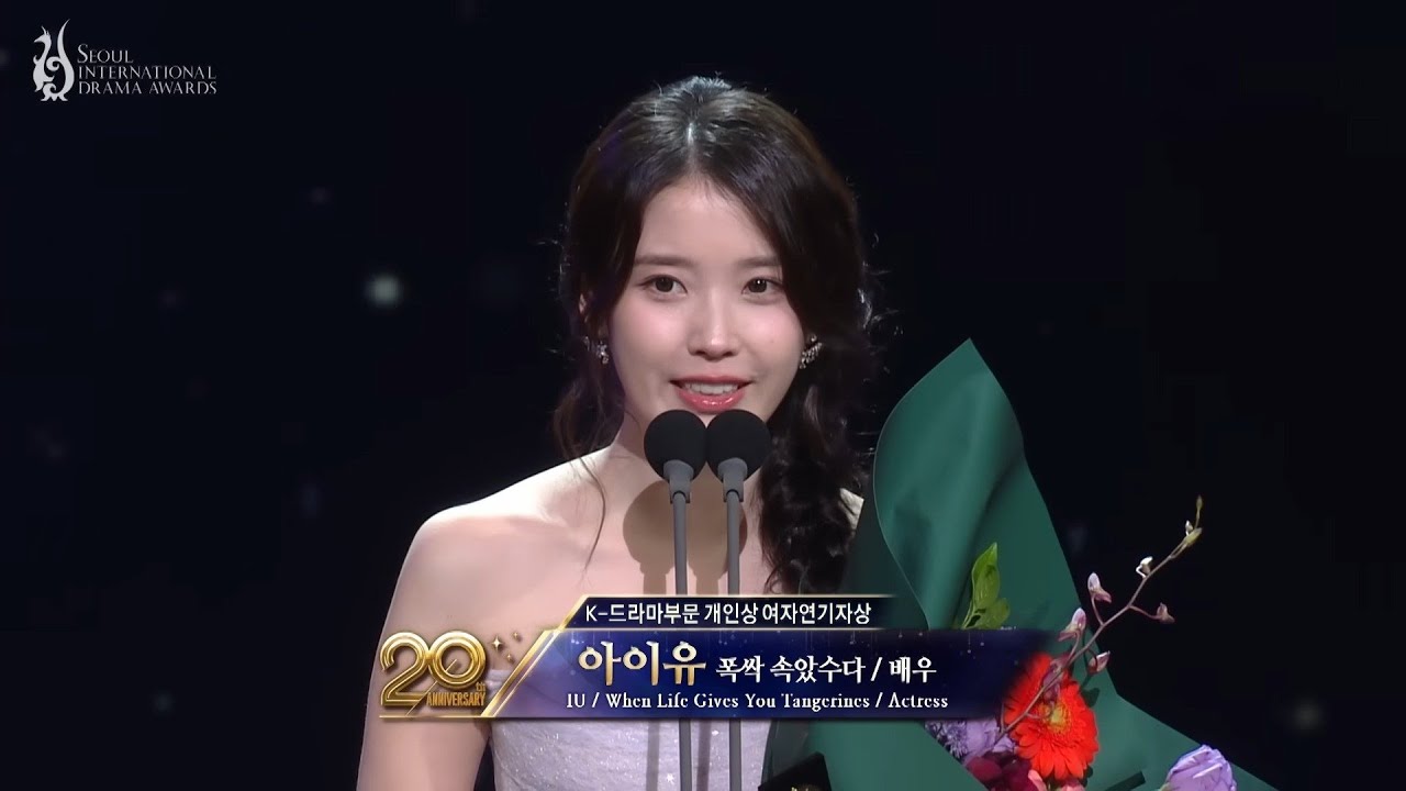 IU wins Best Actress Award at the Seoul International Drama Awards 2025