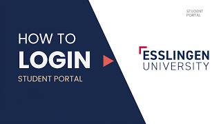 How to Login to Esslingen University of Applied Sciences Portal 2026 | Student Sign In Guide