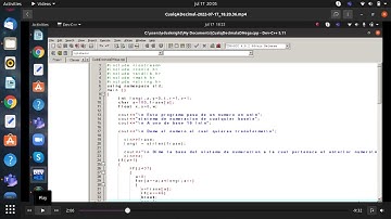 Programa en C++ que hace la conversión de Binario, Octal, Hexadecimal, Bidecimal, etc a Decimal Pt 1
