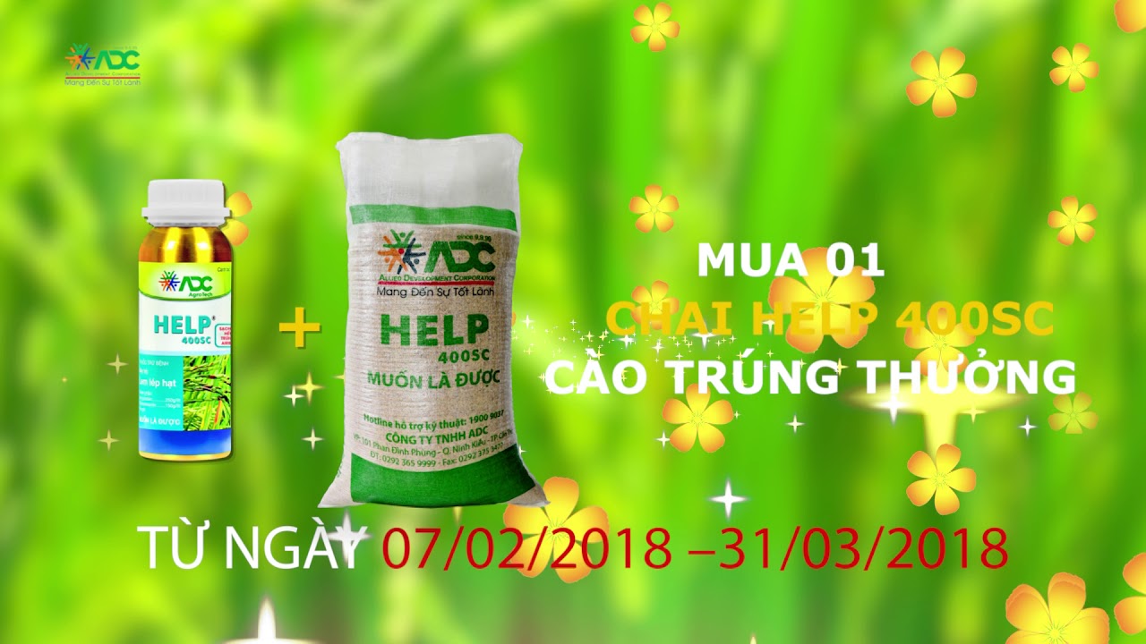 MỘT CHAI HELP VÀNG SỬ DỤNG CHO 8 CÔNG ĐẤT - YouTube