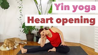 Heart Opening Yin Yoga 💖  Manifest Love \u0026 Emotional Healing 💖  30-Minute Class