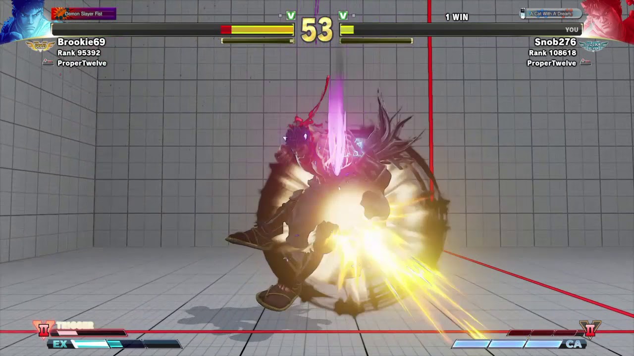 STREET FIGHTER V TOURNAMENT Kage (Snob276) VS Ryu (Brookie69) M2 R3