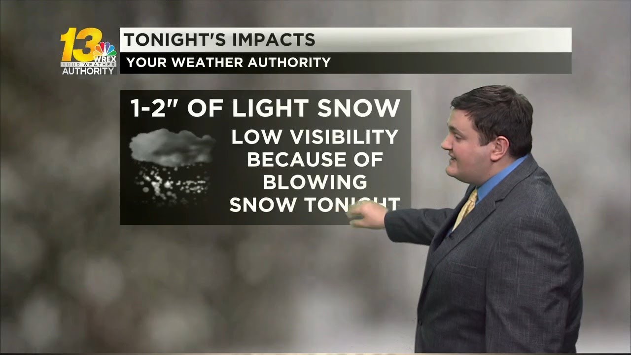 Winter Weather Advisories in effect for blowing snow tonight - YouTube