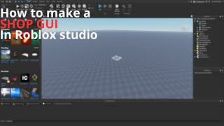 How to make a shop gui in roblox studio!!