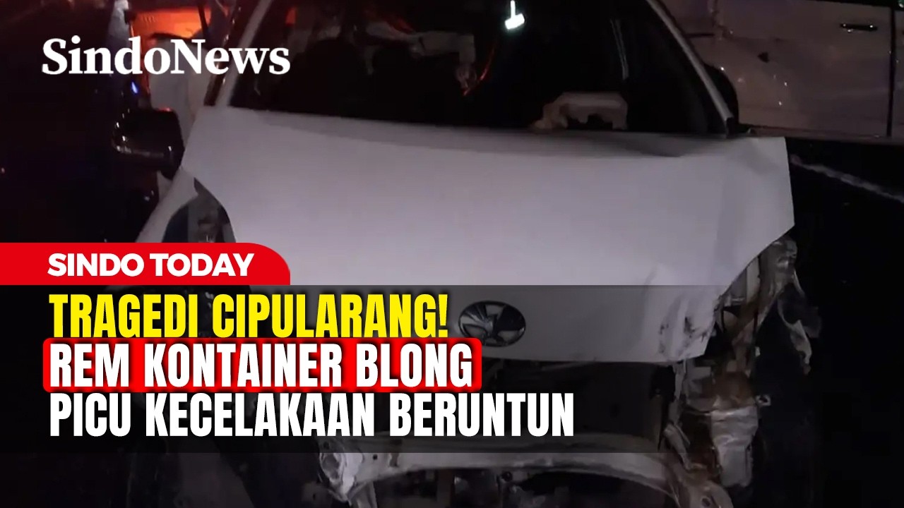 Tragedi Cipularang! Rem Kontainer Blong Picu Kecelakaan Beruntun | Sindo Today | 06/03 | Part 2