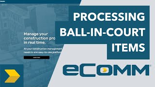 Processing Ball In Court Items in eComm