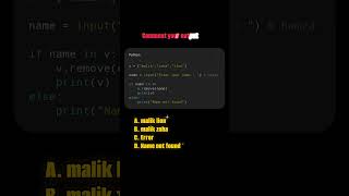 invalid name not allowed #codingreels #pythontricks #codeconfusion #learnpython #programmingreels