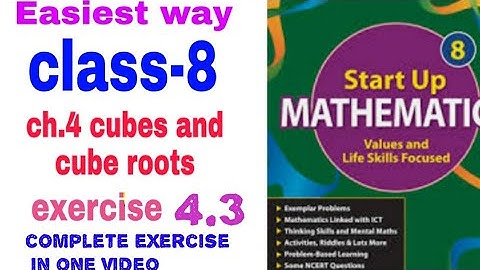 8th class chapter -4 exercise 4.3 start up mathematics