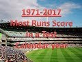 1971 - 2017 Most Runs Score in a test calendar year