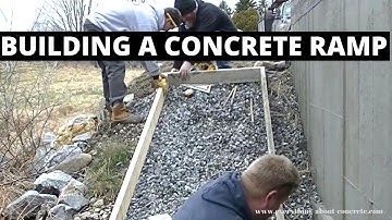 How To Build A Concrete Ramp (For A Walkway)