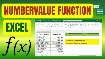 How To Use NUMBERVALUE Function In Excel #excel #exceltips #exceltricks