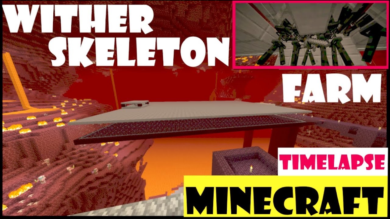 Wither Skeleton Farm (Time-lapse) - Minecraft