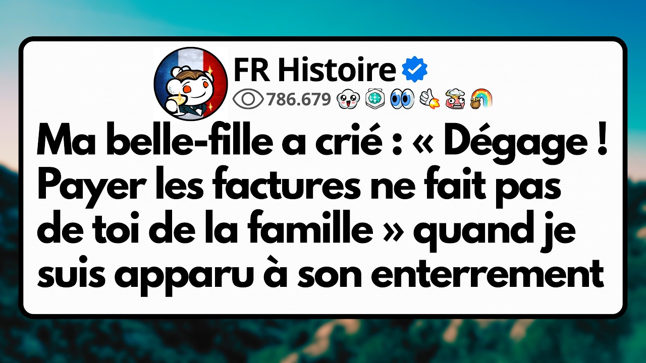 Ma belle-fille a crié : « Dégage ! Payer les factures ne fait pas de toi de la famille » quand je...